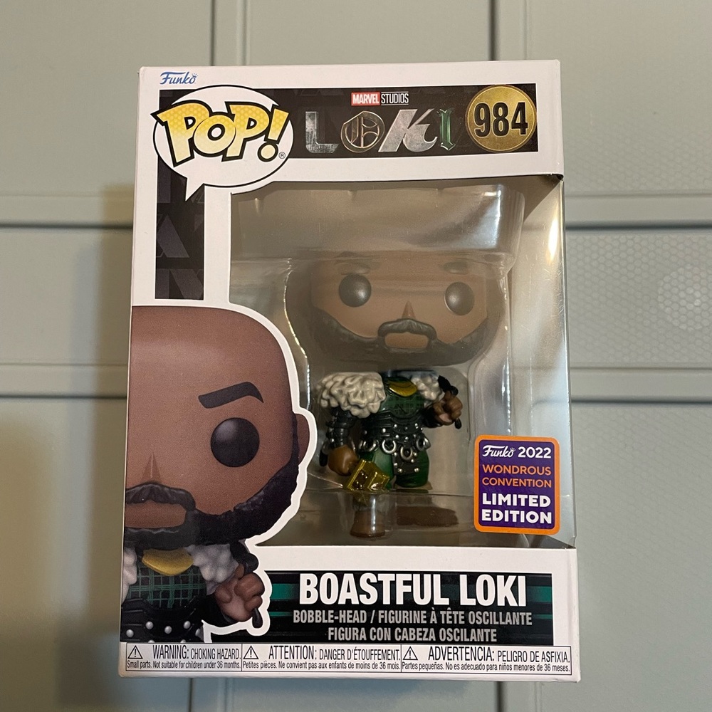 Boastful Loki Funko Pop - Wonderous Convention 2022 Limited Edition